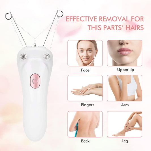 مزيل شعر الوجه اللاسلكي مناسب للوجه والذراعين والساقين والظهر